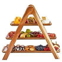 Dessert Table Display, Tier Serving Tray, 3 Tier Serving Tray, Cupcake Tiers Stand, Wood Platter, Wooden Food, Wood Cheese Board, Tiered Serving Trays, Fruit Party