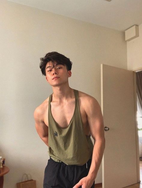 Asian boy Brandon Chai, Chest Hair, Boyfriend Outfit, Asian Boy, Men Haircut Styles, Handsome Asian Men, Boy Images, Hot Asian Men, Mens Hair