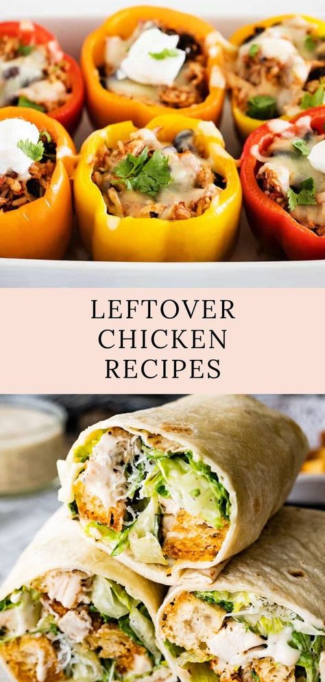 Turn yesterday’s chicken into today’s gourmet meal with these easy and delicious leftover chicken recipes. #leftoverchickenrecipes #chicken #chickenrecipes #leftoverrecipes #recipes #dinnerideas Meal With Leftover Chicken, Best Leftover Chicken Recipes, Leftover Chicken Drumsticks Recipes, Healthy Leftover Chicken Recipes, Leftover Chicken Thigh Recipes, Bbq Pineapple Chicken, Baked Chicken Spaghetti, Chicken Salad Wrap, Leftover Chicken Recipes