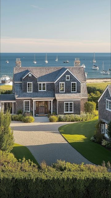 Dryfter on Instagram: "Have you ever been to Nantucket!?" Nantucket Aesthetic Interior, Nantucket Homes, Portico Entry, Nantucket Aesthetic, Beach Cottage Exterior, Nantucket Style Homes, Life Mood Board, Nantucket Home, Nantucket Wedding