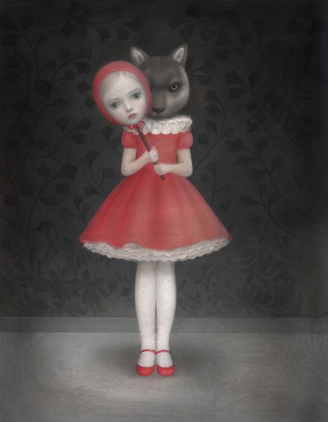 Nicoletta Ceccoli - The Uninvited The Uninvited, Mark Ryden, Lowbrow Art, Arte Inspo, Art Et Illustration, Creepy Art, Pop Surrealism, Art Pop, Arte Fantasy