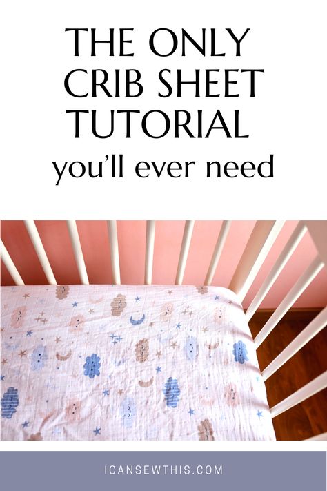 DIY crib sheet tutorial. Making your own crib sheets is a fun and easy project, even if you’re a beginner. With a wide variety of fabric prints and patterns to choose from, you can create a unique and beautiful crib sheet to complete the look of your nursery. Not only are homemade crib sheets a great way to save money, but they also make a thoughtful and practical gift for a baby shower. Diy Fitted Crib Sheet, Sew Fitted Sheet, Crib Sheets Diy Fitted, Diy Crib Sheet, Homemade Crib, Diy Crib Mattress, Crib Sheet Pattern, Crib Sheet Tutorial, Nursery Sewing