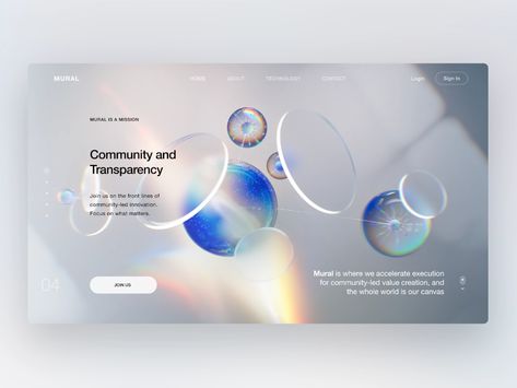 Mural website design by Milkinside by Gleb Kuznetsov ✈ on Dribbble Gleb Kuznetsov, 3d Website, Ui Website, Web Design Mobile, Website Banner, Best Web Design, Marketing Website, Digital Advertising, Website Design Inspiration