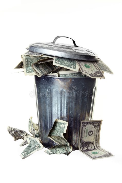 Trash can full of money. Throwing Money Away Concept; metal trash can filled wit , #AFFILIATE, #Throwing, #Money, #Concept, #Trash, #full #ad Throwing Money, Metal Trash Cans, Money Art, Budget Help, Money Challenge, Investing Money, Spending Money, Ways To Save Money, Ways To Save