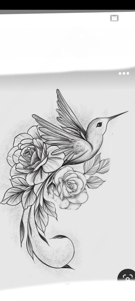 Hummingbird Tattoo With Roses, Hummingbird Tattoo With Flowers Black And White, Hummingbird Lotus Flower Tattoo, Classic Sleeve Tattoo, Hummingbird Memorial Tattoo Mom, Rose Hummingbird Tattoo, Hummingbird With Rose Tattoo, Hummingbird Rose Tattoo, Hummingbird Thigh Tattoo