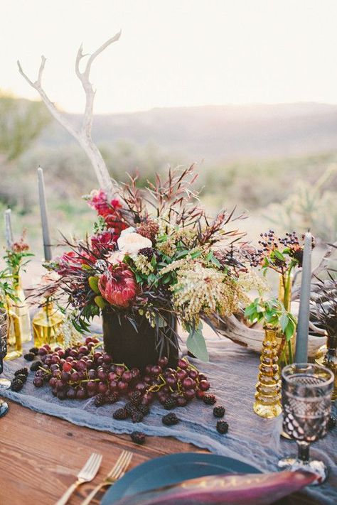 Bohemian Arizona desert wedding inspiration Purple Desert Wedding, Desert Display, Purple Desert, Tropical Locations, Arizona Desert Wedding, Sunset Color Palette, Desert Theme, Wedding Desert, Boho Farmhouse Decor