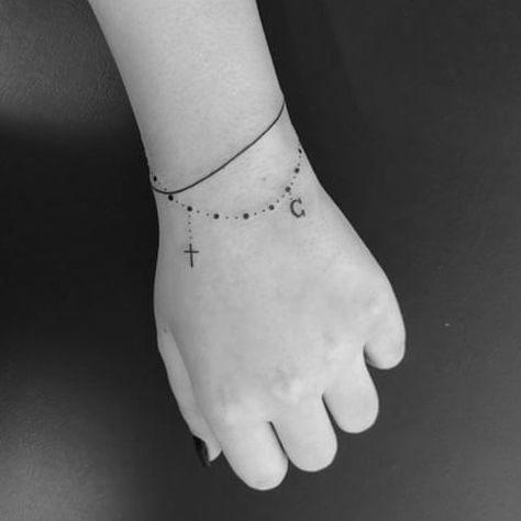 Small Tattoos On Wrist, Charm Bracelet Tattoo, Tattoos On Wrist, Bracelet Tattoos, Wrist Bracelet Tattoo, Bracelet Tattoo, Anklet Tattoos, Small Wrist Tattoos, Tattoo Bracelet