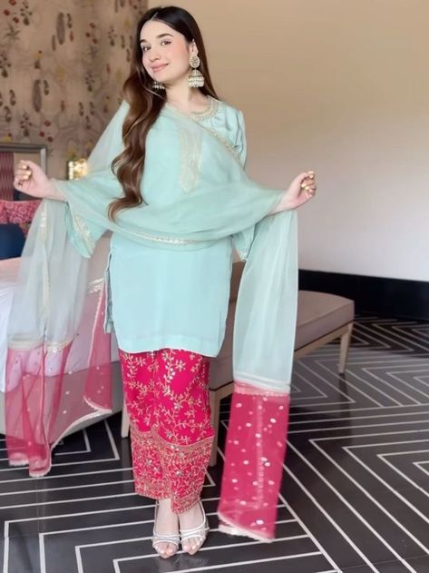 Dresses For Punjabi Wedding, Shadi Suit For Women, Oversized Kurti Outfit, Contrast Suit Design, Kurta Plazo Design, Embroidery Suits Punjabi Party Wear, Fashion Career Aesthetic, Isha Borah, Fashion Color Hair