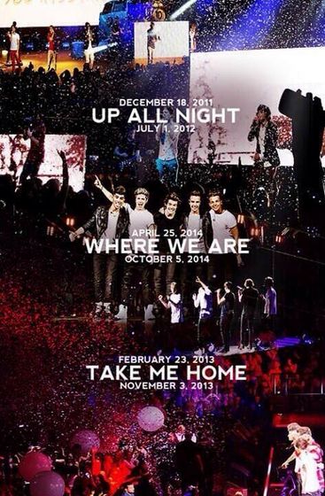 ONE DIRECTION TOURS -  Up All Night Tour: December 18, 2011-July 1, 2012 // Take Me Home Tour: February 23, 2013-November 3, 2013 // Where We Are Tour: April 25, 2014-October 5, 2014 One Direction Tour, Where We Are Tour, Gambar One Direction, One Direction Wallpaper, Direction Quotes, One Direction Quotes, Up All Night, Best Song Ever, One Direction Pictures