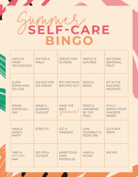 Summer self-care Bingo August Challenge Self Care, June Self Care Challenge, Summer Selfcare, Bingo Ideas, Challenges Ideas, Summer Bag Essentials, Summer Bingo, Free Printable Bingo Cards, Free Bingo Cards