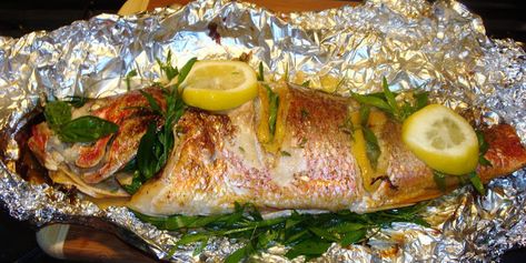 Red Snapper Recipes Baked, Snapper Recipes Baked, Grilled Red Snapper, Filet Recipes, Red Snapper Recipes, Snapper Recipes, Almond Tree, Greek Cooking, Baked Salmon Recipes