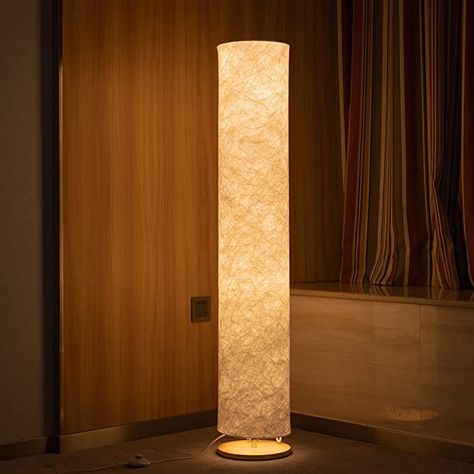 Tall Modern Floor Lamps, Noguchi Lamp, Fabric Floor Lamp, Corner Floor Lamp, Free Standing Lamps, Bedroom Game Room, Creative Flooring, Bedroom Game, Creative Lamps