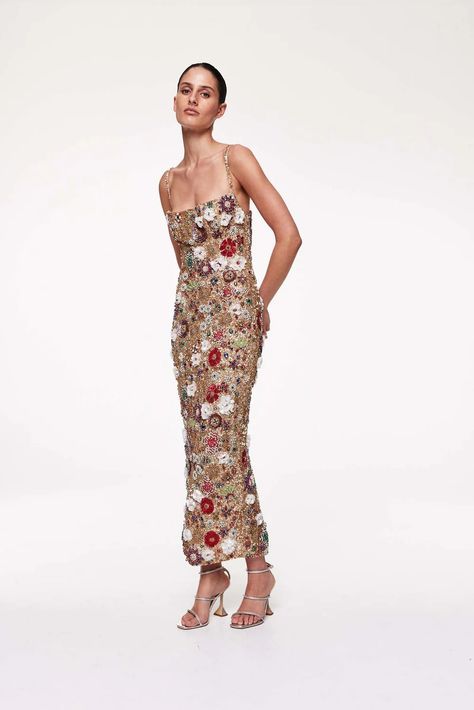 Francesca Gown Multi | Shop Rachel Gilbert Online