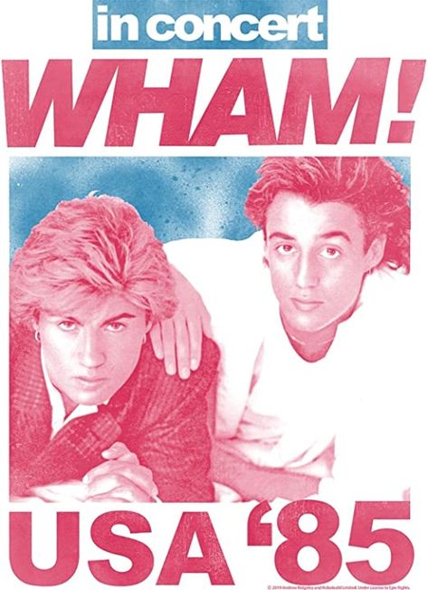 Amazon.com: Wham in Concert George Michael and Andrew Ridgeley USA '85 Adult T-Shirt 80s Graphic Tee : Clothing, Shoes & Jewelry Wham Poster Vintage, Wham Aesthetic, Organization Under Bed, Wham Poster, Wham T Shirt, George Michael 80s, George Michael Poster, 80s Posters, 80s Clothes