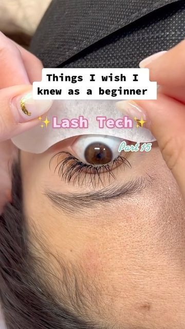 Things I Wish I Knew As A Beginner Lash Tech, Small Eyelash Room Ideas, Lashes For Beginners How To Apply, Lash Extensions Essentials, Lash Tech Tips And Tricks, Lash Extensions Step By Step, Eyelash Extensions Beginner, Begginer Lash Tech Tips, Eyelash Technician Room