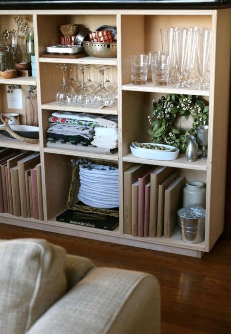 Fill the Void: A DIY Plywood Bookcase - Remodelista Plywood Decor, Plywood Bookcase, Cheap Bookcase, Diy Bookcase, Diy Remodel, The Void, Plywood, Bookshelves, Bar Stools