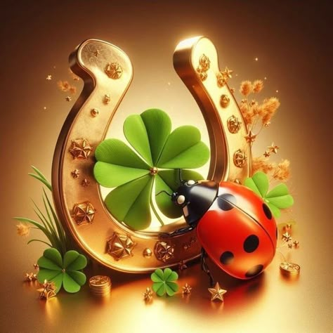 Good Luck Wallpaper, Infinity Symbol Art, Beautiful Scenery Paintings, Abundance Images, St Patricks Day Wallpaper, Good Luck Clover, Happy Patrick Day, Lucky Wallpaper, Beautiful Home Gardens