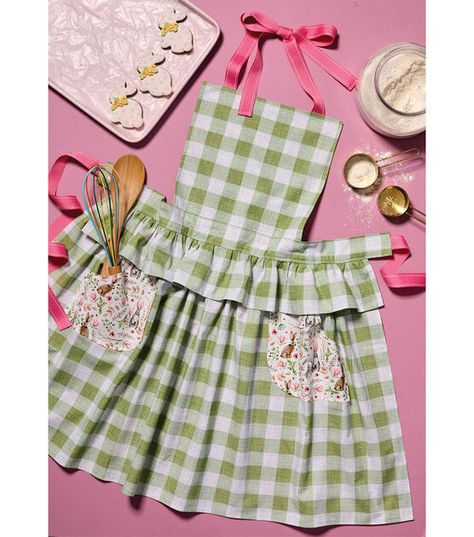 Cute Apron Sewing Pattern, Kids Ruffle Apron Pattern, Frilly Apron Pattern Free, Childrens Apron Pattern Free, Ruffle Apron Pattern Free, Egg Apron Pattern Free, Apron Pattern Free Vintage, Easter Apron, Childrens Apron Pattern