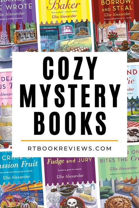 Looking for cozy mystery books to read? For lighthearted intrigue, essential elements of a must-read crime novel, but with a gentler, upbeat tone, you'll want to read the playful mystery romp that is Ellie Alexander's mystery books! Tap to see the books here. #mysterynovels #cozies #cozymystery Mystery Books To Read, Small Town Mystery, Bookshelf Inspiration, Cozy Mystery Series, Cozy Mystery Books, Shakespeare Festival, Cozy Mystery, Mystery Novels, Flower Diy