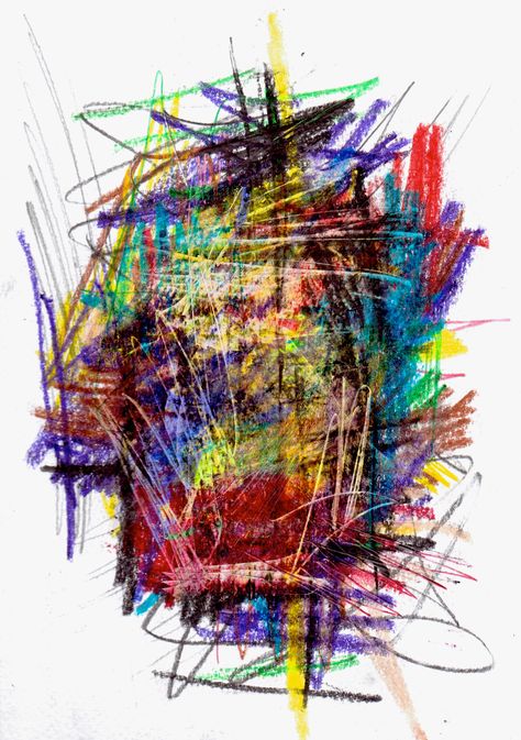 Abstract Art Crayons, Crayon Abstract Art, Abstract Crayon Art, Chaos Illustration, Crayon Doodles, Crayons Artwork, Crayon Painting, Typo Poster, 2024 Inspiration