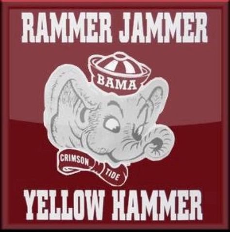 . Paul Bear Bryant, Rammer Jammer Yellow Hammer, Alabama Football Roll Tide, Bear Bryant, Rammer Jammer, Alabama Fans, Bama Girl, Bama Football, Alabama Crimson Tide Football