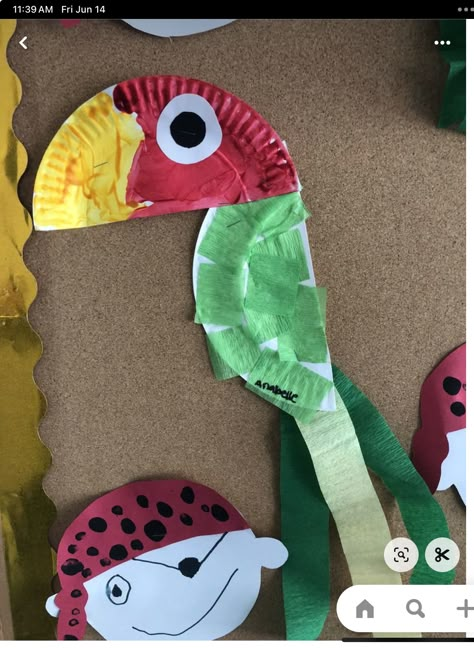 Pirate Art Activities Preschool, Preschool Pirates Crafts, Pirate Craft Kindergarten, Pirate And Mermaid Theme Preschool, Infant Pirate Crafts, Pirate Crafts For Infants, Pirate And Princess Crafts For Preschool, Pirate Prek Crafts, Pirate Theme Arts And Crafts