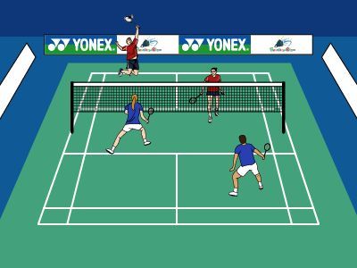 How to Play Badminton Doubles - Quick Starter Guide How To Play Badminton, Badminton Rules, Badminton Doubles, Play Badminton, Playing Badminton, Badminton Court, School Wall Art, Badminton, To Play