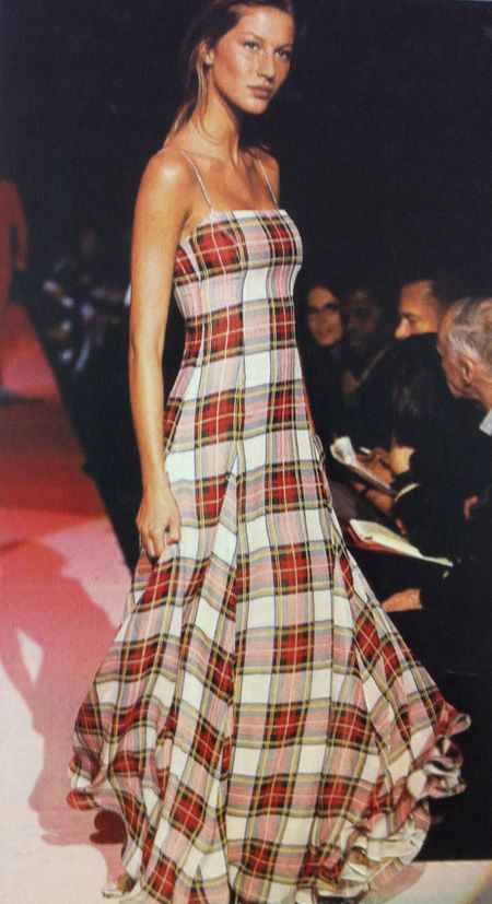 Fall plaids. Madras Plaid Dress, Tartan Runway, Plaid Runway, Long Plaid Dress, Tartan Outfit, Plaid Sundress, Ralph Lauren Tartan, Plaid Maxi Dress, Plaid Summer Dress