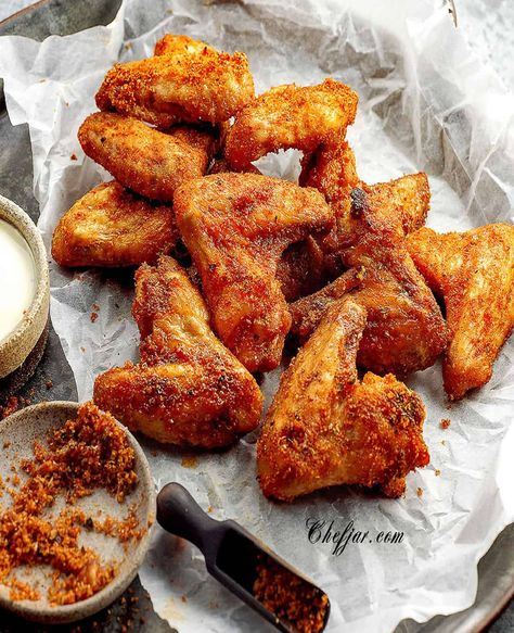 Wingstop Louisiana Rub Recipe (Copycat) - Chefjar Homemade Wingstop, Wingstop Louisiana Rub Recipe, Louisiana Rub, Wing Night, Wings Recipe Baked, Chicken Wing Recipes Fried, Wing Sauce Recipes, Chicken Wing Recipes Baked, Rub Recipes