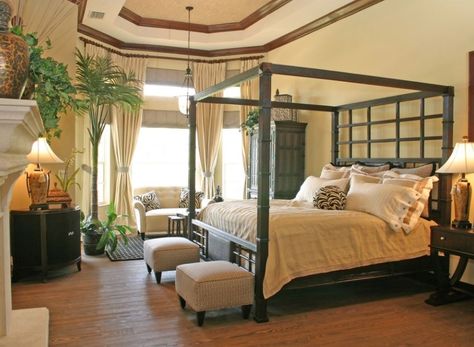 Tropical Bedroom Furniture, Colonial Style Bedroom, British Colonial Bedroom, Colonial Style Interior, Colonial Bedroom, Tropical Bedroom, Tropical Interior Design, West Indies Style, Bedroom Decor For Small Rooms