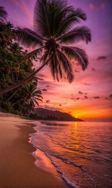 Sunset Photography Nature, Sunset Beach Pictures, Beautiful Beach Pictures, Beach Sunset Wallpaper, Cute Summer Wallpapers, Tropical Sunset, Scenery Pictures, Night Scenery, Pretty Landscapes