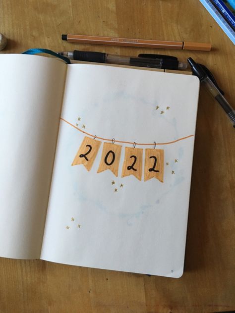 New Year Diary Ideas 2023, Journal Title Page 2023, 2023 Book Journal Cover, Bujo Year Cover Page 2023, 2022 Scrapbook Cover, New Year Journal Cover, New Year Bujo Cover, Journal New Year Page, 2023 Journal Cover Page