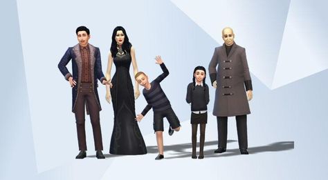 WAKE THE DEAD! Welcome #TheAddamsFamily to your #ForgottenHollow neighborhood just in time for #Fridaythe13th - The original #Gothic #Family - Gomez, the #CaringBrother, Morticia, the #Romantic, Wednesday, the #Homicidal, Pugsley, the #Playful and lastly, Uncle Fester, the #Eccentric who has also fallen in #Love - Help Uncle Fester come to his senses #FamilyValues Enjoy! :) #Lyssabean13 #CreateAFamily #TheSims4 Sims 4 Wednesday Addams Cc, Gothic Family, Uncle Fester, Build Inspiration, Sims 4 Gameplay, Fallen In Love, Family Values, Addams Family, Wednesday Addams