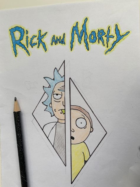 #rickandmorty #rick #comedy #drawing #draw #drawingideas Rick And Morty Draw, Rick And Morty Drawing Sketch, Rick And Morty Drawings, Drawing Rick And Morty, Rick Drawing, Morty Drawing, Rick And Morty Drawing, Sketches Doodles, Art Sketches Doodles