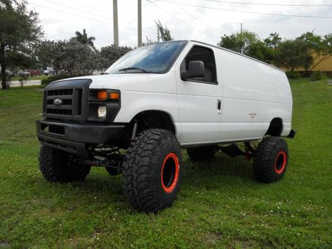 4x4 Van For Sale, Ford Van Conversion, 4x4 Van Conversion, Lifted Van, Mini Trucks 4x4, 4x4 Camper Van, Van Diesel, Custom Wheels And Tires, Customised Trucks