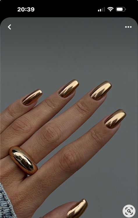 Fab Nails, Sassy Nails, Work Nails, Chrome Powder, Nail Idea, Beauty Diy, Manicure Ideas, Birthday Nails, Elegant Nails