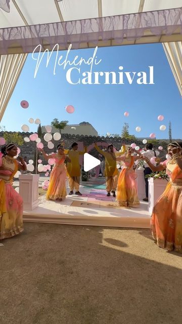 Scarlet Concepts on Instagram: "A Mehendi Carnival that brings out the fun in you💛   Credits:  Bride: @isha2498 Groom: @meghaltshah Decorator: @mokshivaentertainment Venue: @raajsakumbhalgarh  Event content: @asocial_worm   Managed & conceptualised by @scarletconcepts   #MehendiCarnival #CarnivalGames #Carnival #IndianWeddings #ReelsIndia #CarnivalDecor #Detailing #WeddingGames #WeddingDecor #ReelItFeelIt #BigFatIndianWedding #TeamScarlet #ScarletConcepts" Different Haldi Decor, Mehndi Carnival Decor, Haldi Carnival Ideas, Carnival Decorations Ideas Events, Wedding Carnival Decor, Mendhi Decor Ideas, Haldi Carnival Decor, Carnival Wedding Decor, Carnival Decorations Ideas