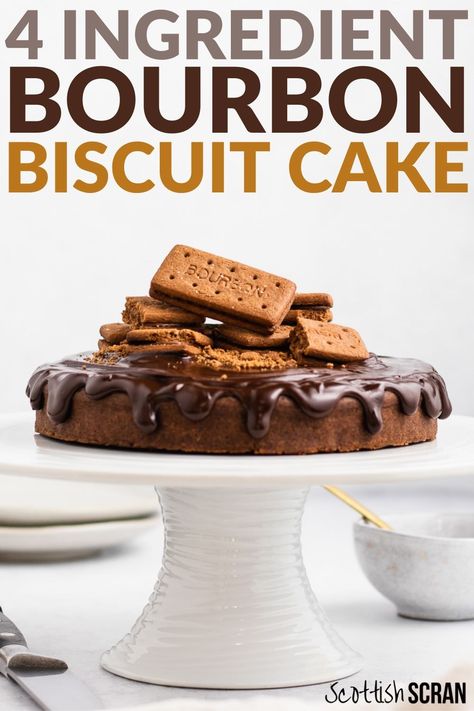 4 Ingredient Chocolate Cake | 4 Ingredient Bourbon Biscuits Cake | Easy Chocolate Cake | Simple Chocolate Cake | Bourbon Biscuit Recipe | Biscuit Cake Recipe Bourbon Biscuit Cake Recipe, Bourbon Biscuit Cake, Chocolate Cake Simple, Biscuit Cake Recipe, Bourbon Biscuit, Simple Chocolate Cake, Biscuits Cake, Bourbon Cake, Bourbon Biscuits