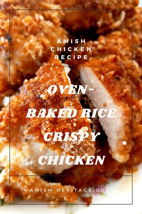 Oven baked crispy chicken pieces Chicken With Rice Krispies, Rice Krispy Chicken Air Fryer, Rice Krispies Chicken, Rice Krispy Chicken Baked, Rice Krispy Chicken, Rice Crispy Chicken Tenders, Rice Crispy Chicken Baked, Crispy Chicken And Rice, Rice Krispie Chicken