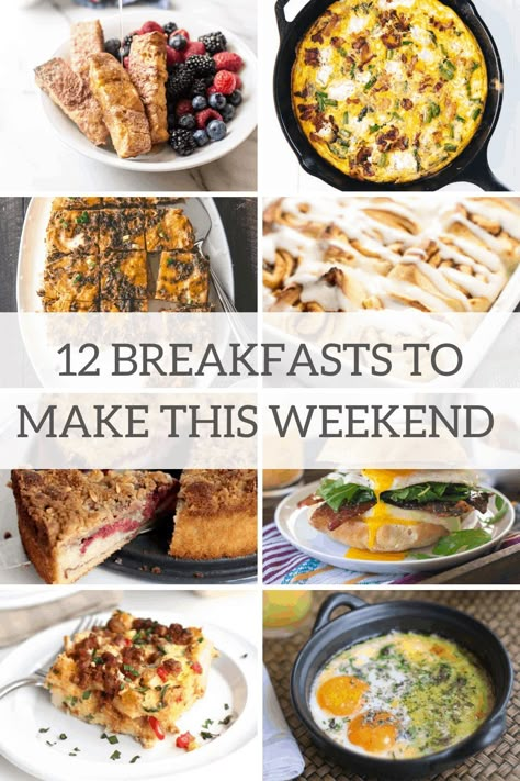 Weekend Breakfast Ideas, Weekend Breakfast Recipes, Easy Weekend Breakfast, Popular Breakfast Recipes, Family Breakfast, Classic Breakfast, Sunday Breakfast, Weekend Breakfast, Things To Make