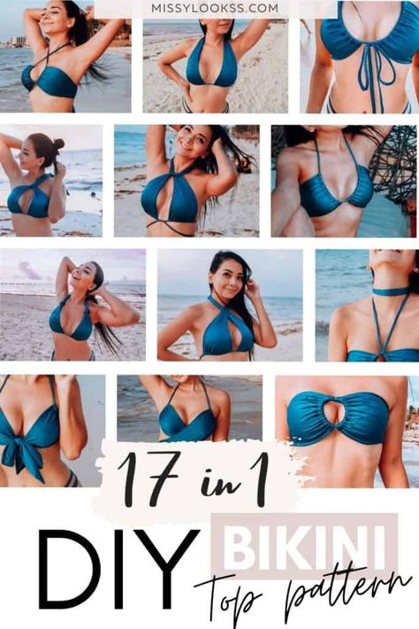 Swimsuit Straps Hacks, How To Make Your Own Swimsuit, Multiway Clothing, Multiway Top, Diy Swimwear, Swim 2023, Swimwear Ideas, Convertible Clothing, Swimwear Pattern