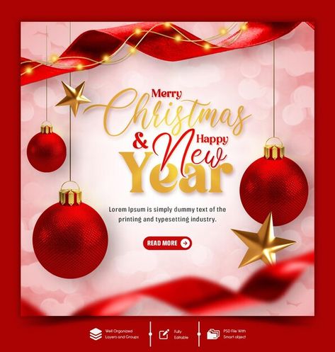 Merry Christmas Wishes Images, Social Media Post Design, Happy New Year 2024, Merry Christmas Wishes, Wishes Images, Year 2024, Merry Christmas And Happy New Year, Post Design, Banner Template