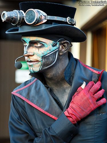 Rabbit | Flickr - Photo Sharing! Steam Punk Makeup, Steampunk Face, Steam Punk Costume, Steampunk Rabbit, Steampunk Makeup, Steampunk Clothes, Steam Powered Giraffe, Moda Steampunk, Steampunk Men