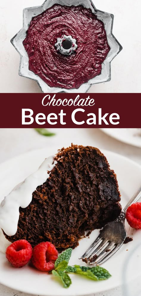 Chocolate Cake With Beets, Chocolate Beetroot Cake Recipe, Purple Velvet Bundt Cake, Chocolate Beet Cake Recipe, Choc Beetroot Cake, Chocolate Cake Made With Beets, Beets Dessert Recipes, Beet Chocolate Cake, Beet Cake Chocolate