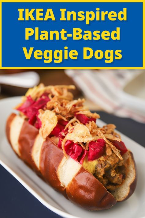 Easy Grillable Plant-Based Veggie Dogs - Instant Pot Recipe - Monson Made This Veggie Dog, Cabbage Fried, V Dog, Indoor Bbq, Pickled Red Cabbage, Lentils And Quinoa, Baby Solid Food, Pretzel Bun, Veggie Burgers Recipe