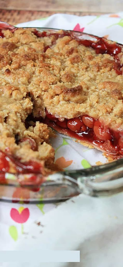 Cherry Crumb Pie, Cherry Pies, Crumb Pie, Cherry Pie Recipe, Canning Cherry Pie Filling, Desserts Cookies, Family Desserts, Cherry Crush, Canned Cherries