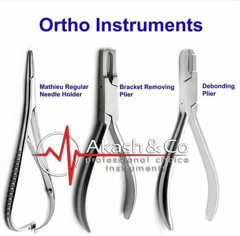 ortho instruments Ortho Assistant, Assistant Aesthetic, Dental Assistant Study Guide, Orthodontic Instruments, Dental Assistant School, Dental Assistant Study, Medical Items, Dental Nurse, Registered Dental Hygienist