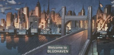 Bludhaven City, Bludhaven Aesthetic, Nightwing Aesthetic, Mount Justice, Young Justice Characters, Dc Oc, Duke Thomas, Gay Cowboy, Comic Room