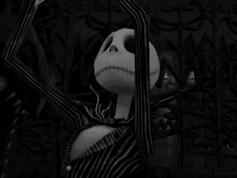 Jack Skellington Gif, Goth Movies, Skeleton Gif, Halloween Lyrics, Halloween Dance Party, Halloween Gifs, Nightmare Before Christmas Pictures, Disney Gifs, Danny Elfman