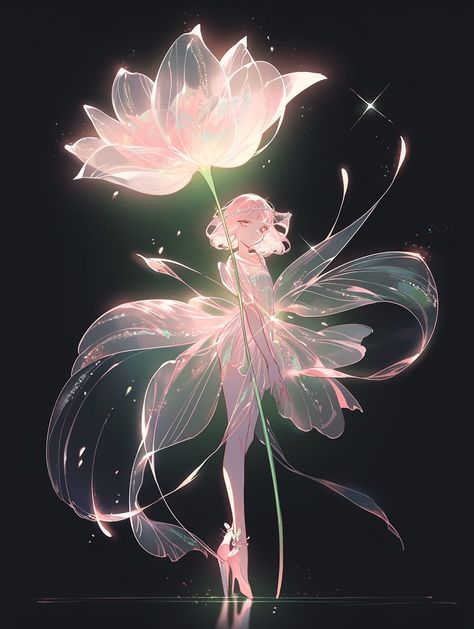 Holding A Flower, Fairy Artwork, Iphone Wallpaper Tumblr Aesthetic, Anime Fairy, Anime Artwork Wallpaper, Anime Princess, Poses References, Fairy Art, Dreamy Art